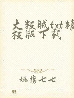 大叛贼txt精校版下载