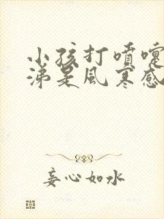 小孩打喷嚏流鼻涕是风寒感冒还是风热感冒封面