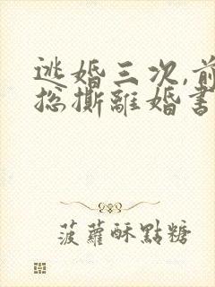 逃婚三次,前夫总撕离婚书