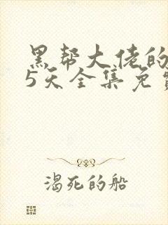 黑帮大佬的365天全集免费