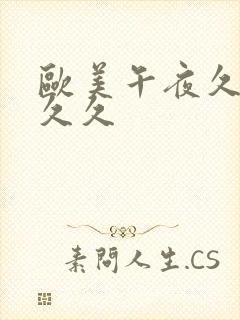 欧美午夜久久久久久