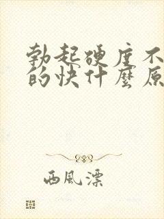 勃起硬度不够软的快什么原因