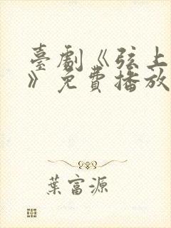 台剧《弦上光年》免费播放全集高清