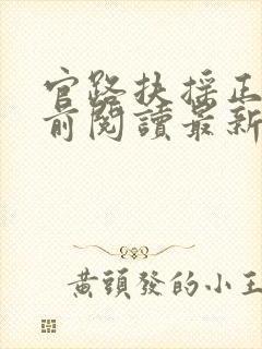 官路扶摇正版超前阅读最新章节内容