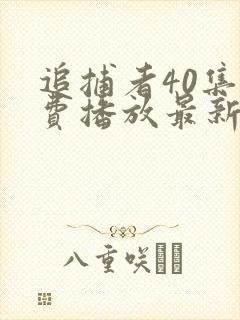 追捕者40集免费播放最新一期