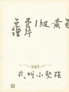 免费1级黄色伦理片