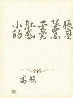 小肚子坠胀想尿的感觉怎么回事