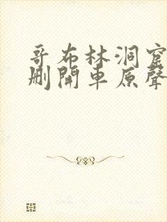 哥布林洞窟未增删开车原声