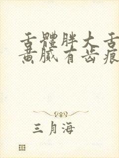 舌体胖大舌苔厚黄腻有齿痕