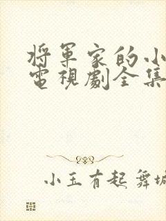 将军家的小娘子电视剧全集免费封面