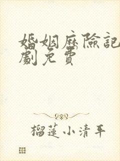 婚姻历险记电视剧免费封面