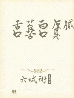 舌苔白厚腻口干口苦口臭