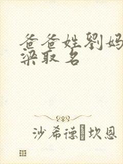 爸爸姓刘妈妈姓梁取名