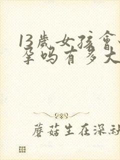 13岁女孩会怀孕吗有多大的几率