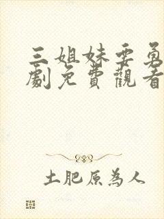 三姐妹要勇敢韩剧免费观看封面