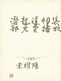 潜龙道40集全部免费播放