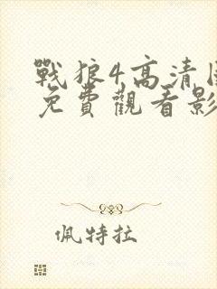 战狼4高清国语免费观看影视电影封面