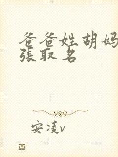 爸爸姓胡妈妈姓张取名