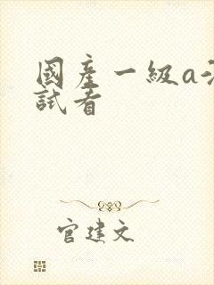 国产一级a淫片试看