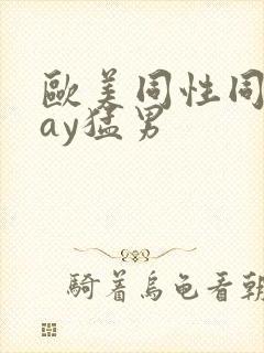 欧美同性同志gay猛男