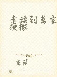 幸福到万家剧情梗概封面