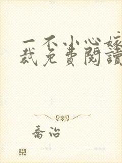 一不小心嫁了总裁免费阅读