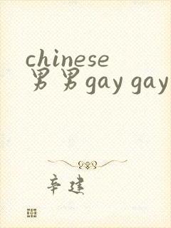 chinese男男gay gay 网站