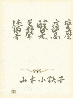 膝盖酸痛弯曲有响声是怎么回事