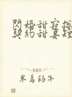 闪婚甜宠总裁的契约甜妻短剧