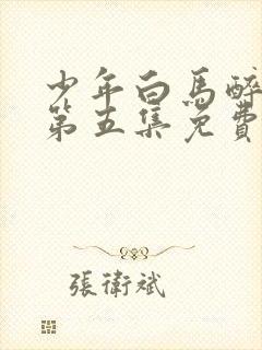 少年白马醉春风第五集免费观看封面