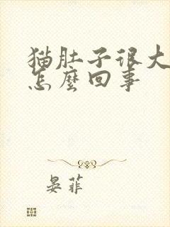 猫肚子很大很硬怎么回事