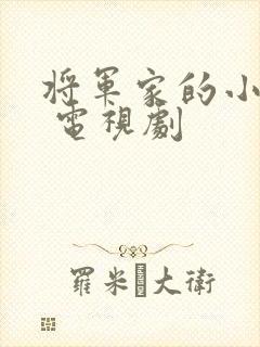 将军家的小娘子 电视剧