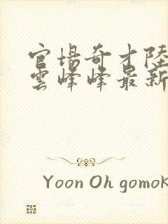 官场奇才陆羽刘云峰峰最新风暖阳