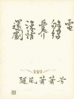 还没爱够电视剧剧情介绍