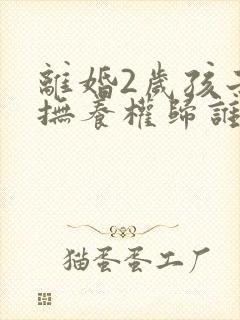 离婚2岁孩子的抚养权归谁