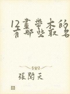 12画带木的字有哪些取名男孩子
