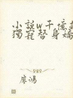 小说w千亿总裁独宠替身娇妻》