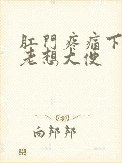 肛门疼痛下坠感老想大便