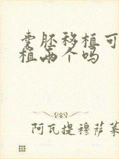 囊胚移植可以移植两个吗