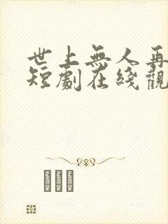 世上无人再似他短剧在线观看