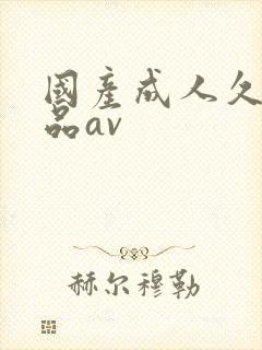 国产成人久久精品av封面