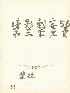 暗影刺客567第三季免费观看