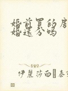 婚前买的房子离婚还分吗