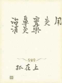 治鼻窦炎用什么消炎药