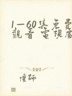 1—60集免费观看 电视剧