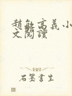 赵敏高义小说全文阅读