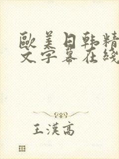 欧美日韩精品中文字幕在线视频