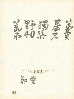 荒野独居第3季第40集免费观看