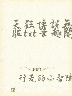 天狂传说无删减版txt笔趣阁