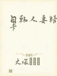 日韩人妻精品不卡